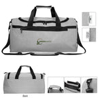 Habitat Heathered Duffel Bag in Recycled PET - Gray - Embroidery