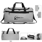 Habitat Heathered Duffel Bag in Recycled PET - Gray - Silk Screen