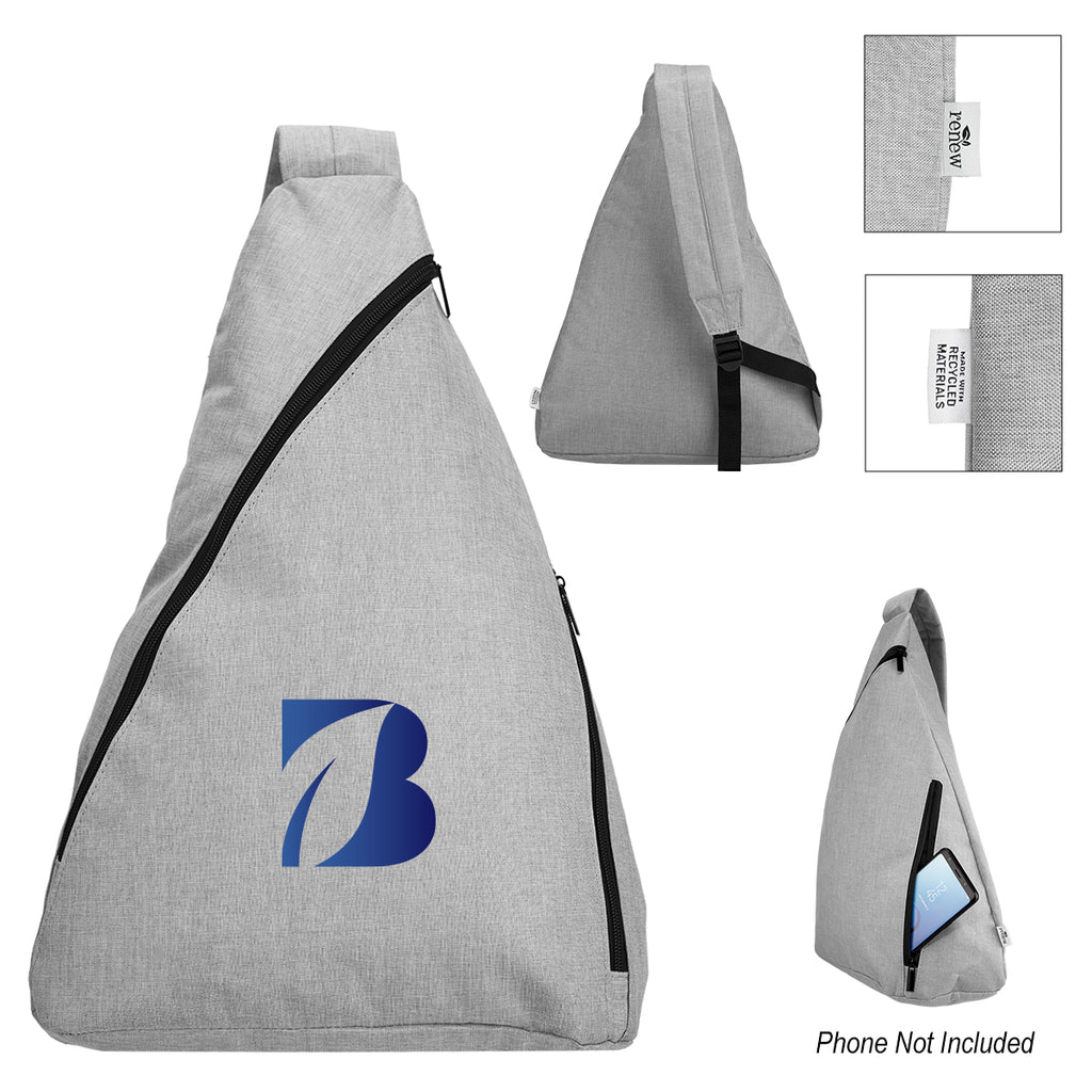 Habitat Heathered Sling Bag in Recycled PET Embroidery - Colorbrite