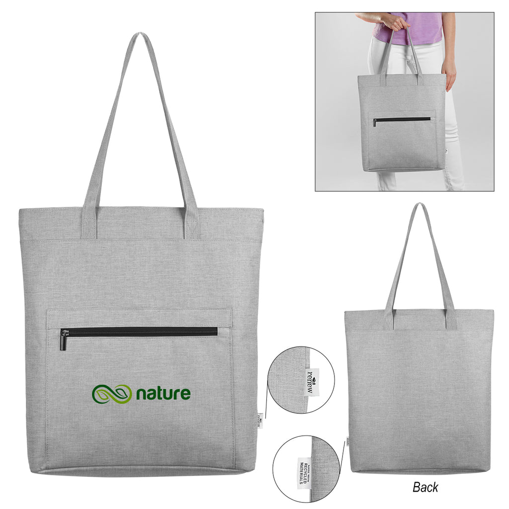 Habitat Heathered Tote Bag in Recycled PET - Gray - Colorbrite