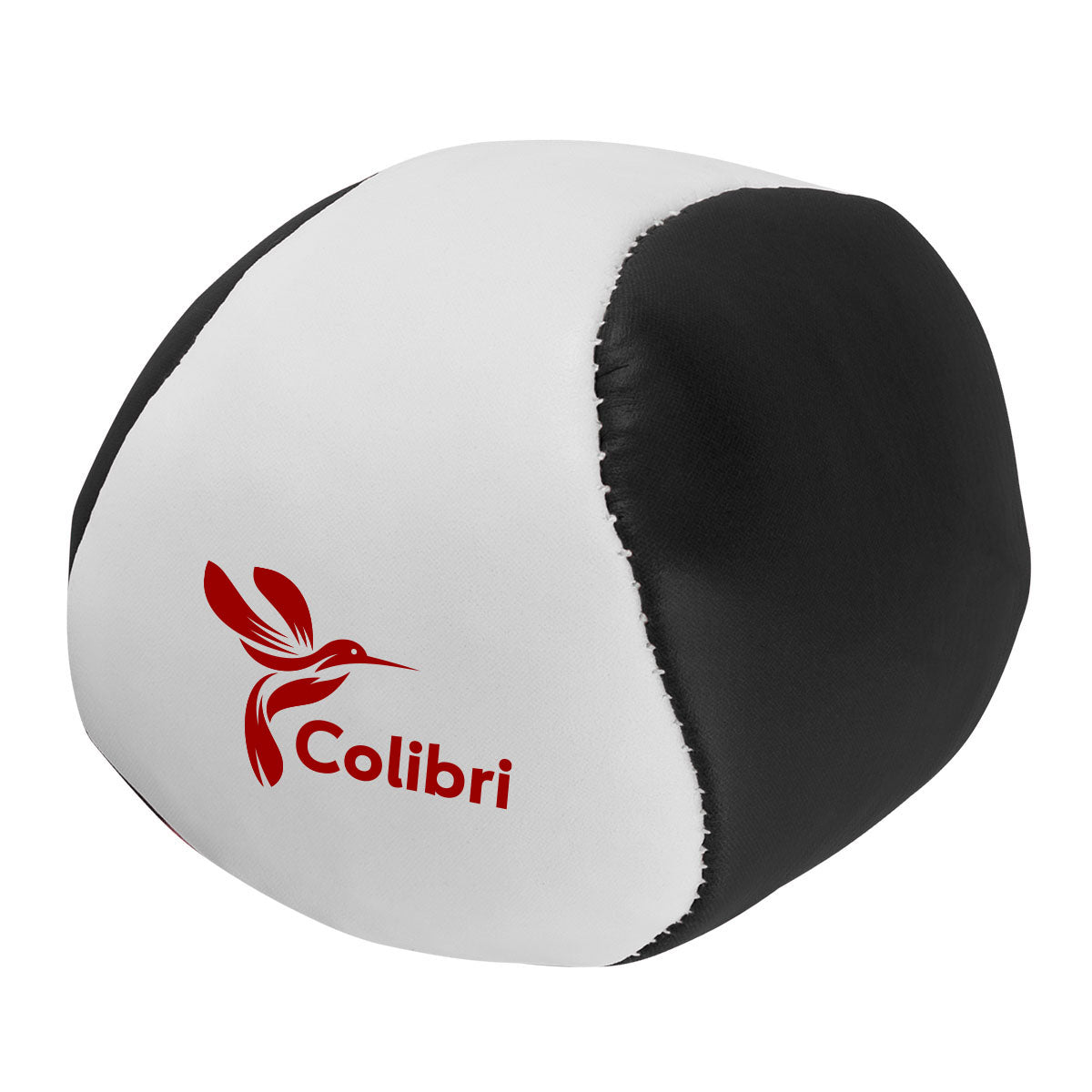 Hacky Sack, Freestyle - White with Black - Pad Print