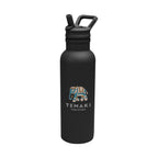 Hailey Recycled Stainless Steel Bottle, 17 oz - Black - Colorbrite