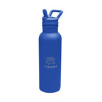 Hailey Recycled Stainless Steel Bottle, 17 oz - Blue - Laser Engraving