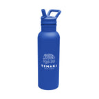 Hailey Recycled Stainless Steel Bottle, 17 oz - Blue - Silk Screen