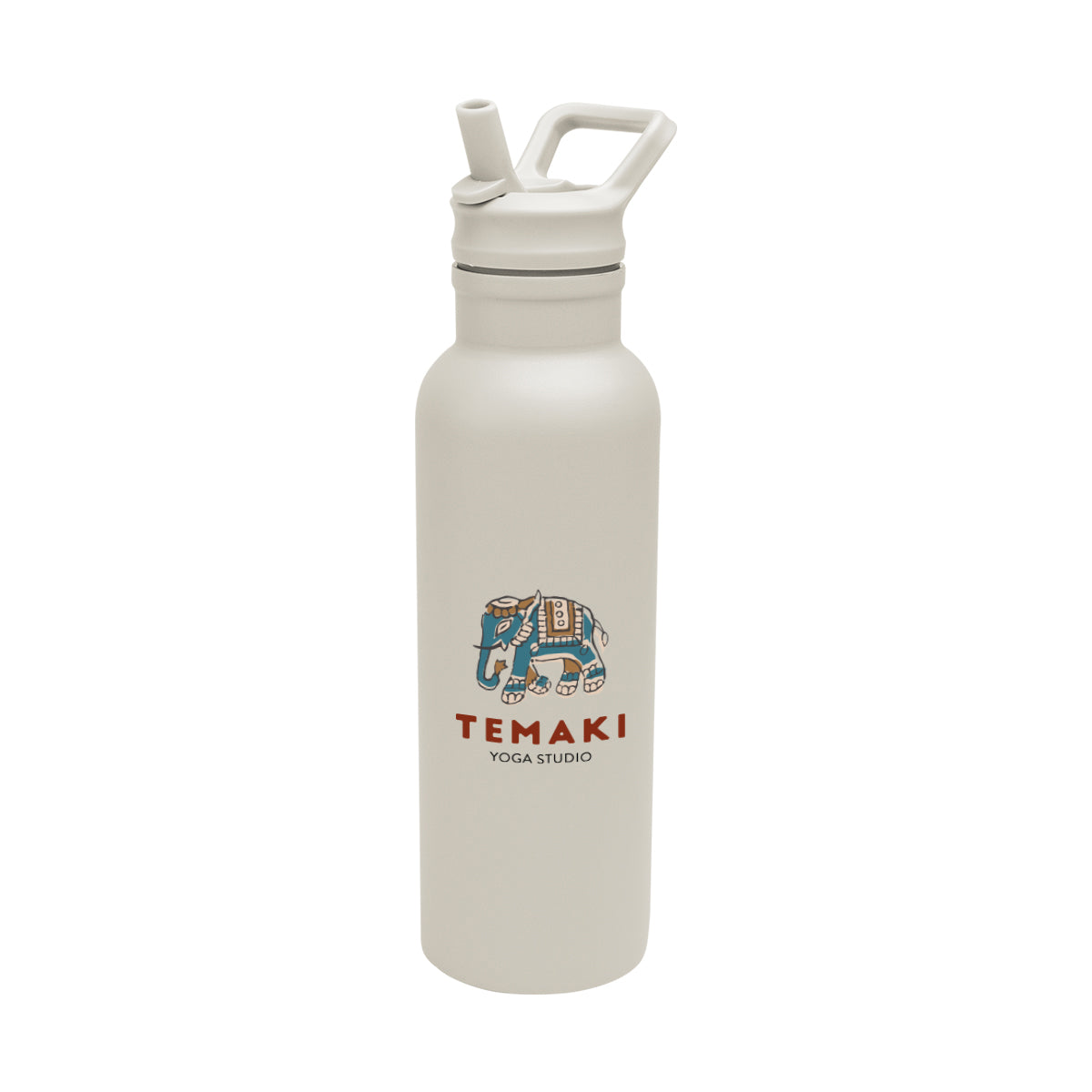 Hailey Recycled Stainless Steel Bottle, 17 oz - Cream - Colorbrite