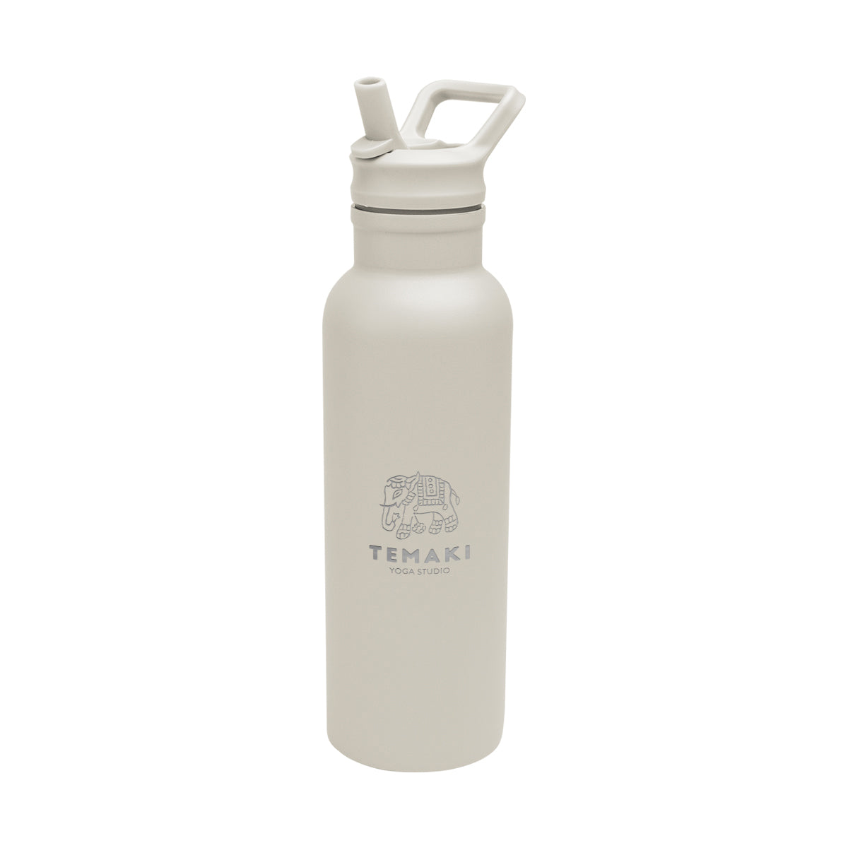 Hailey Recycled Stainless Steel Bottle, 17 oz - Cream - Laser Engraving