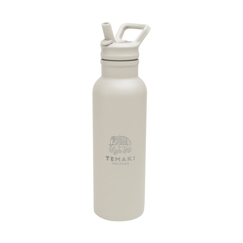Hailey Recycled Stainless Steel Bottle, 17 oz - Cream - Laser Engraving