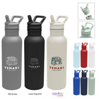 Hailey Recycled Stainless Steel Bottle, 17 oz - Cream