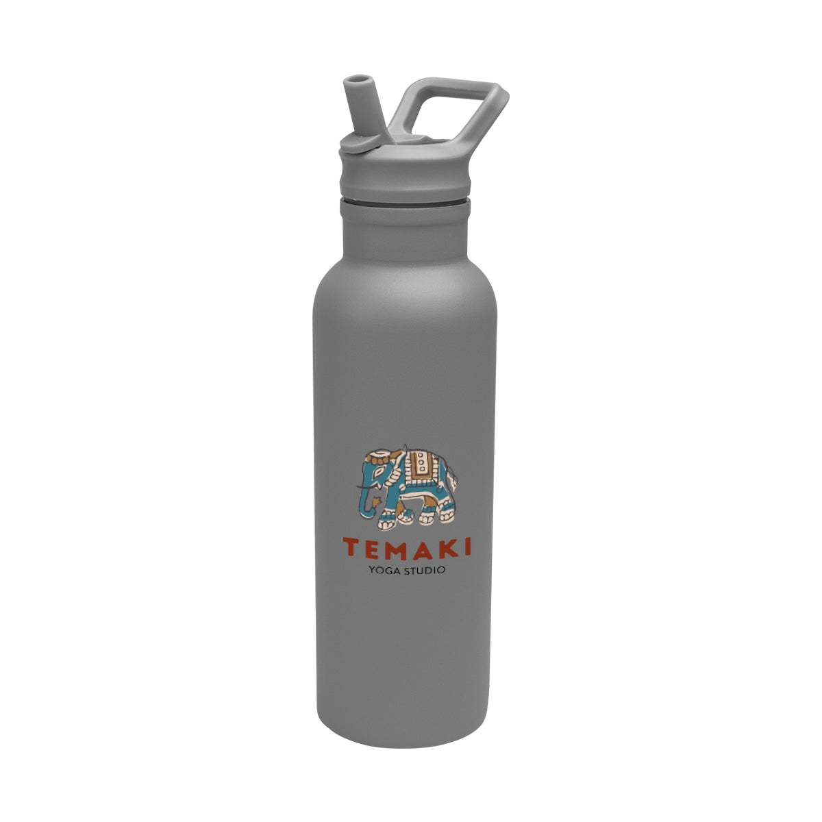 Hailey Recycled Stainless Steel Bottle, 17 oz - Gray - Colorbrite