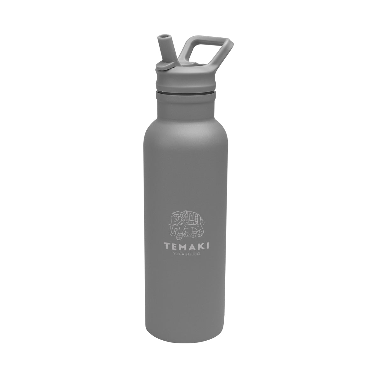 Hailey Recycled Stainless Steel Bottle, 17 oz - Gray - Laser Engraving