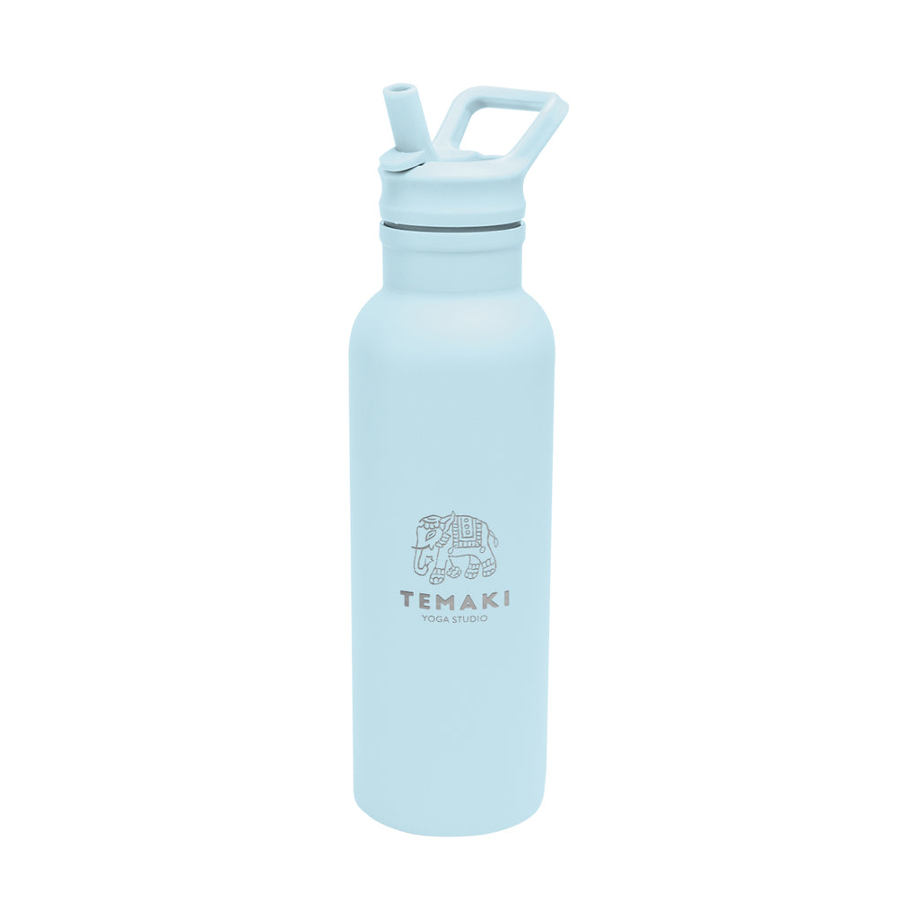 Hailey Recycled Stainless Steel Bottle, 17 oz - Light Blue - Laser Engraving