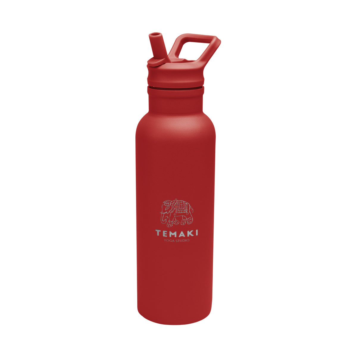 Hailey Recycled Stainless Steel Bottle, 17 oz - Red - Laser Engraving