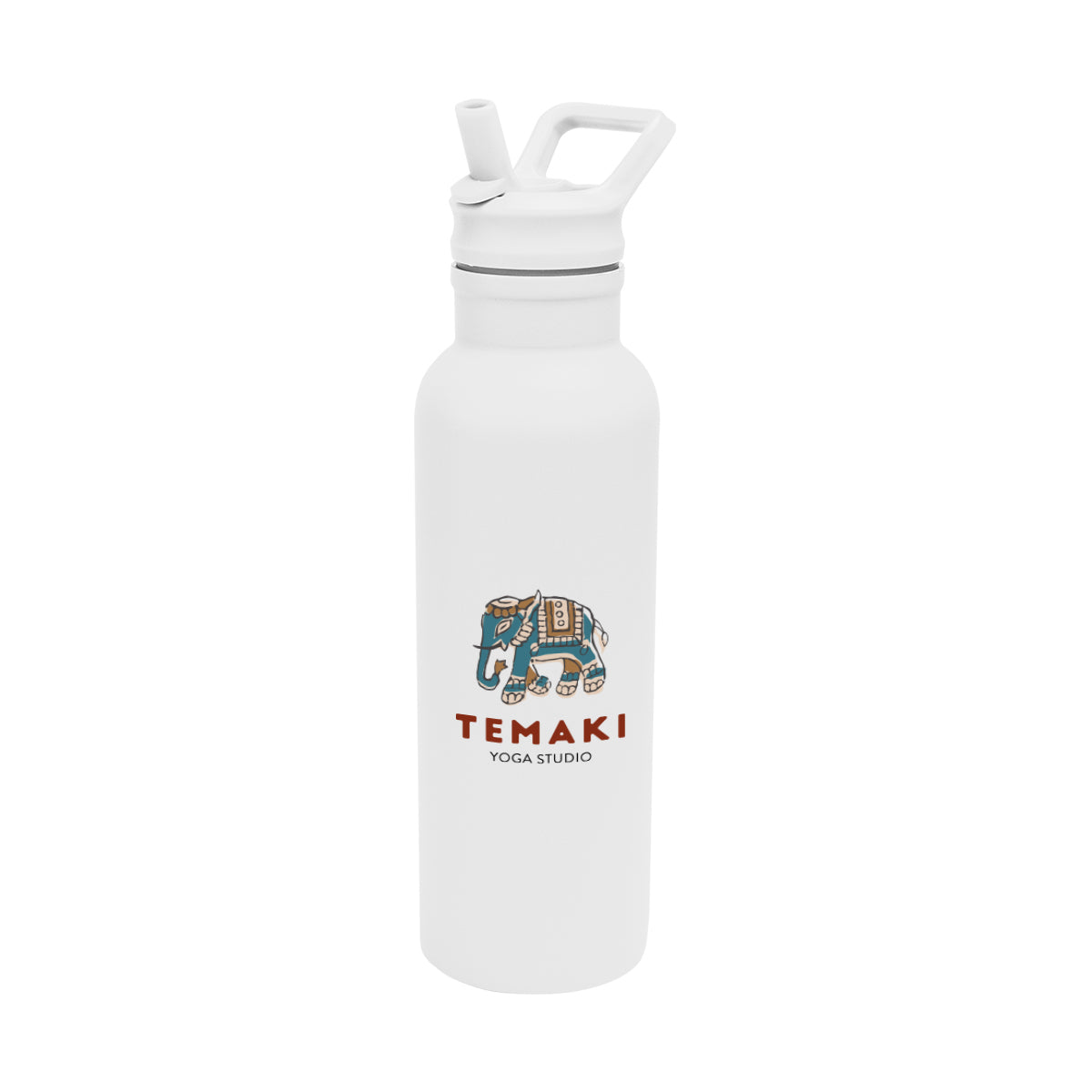 Hailey Recycled Stainless Steel Bottle, 17 oz - White - Colorbrite