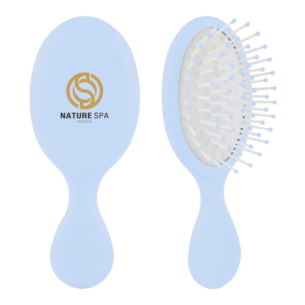 Hair Brush for Travel - Light Blue - Full Color