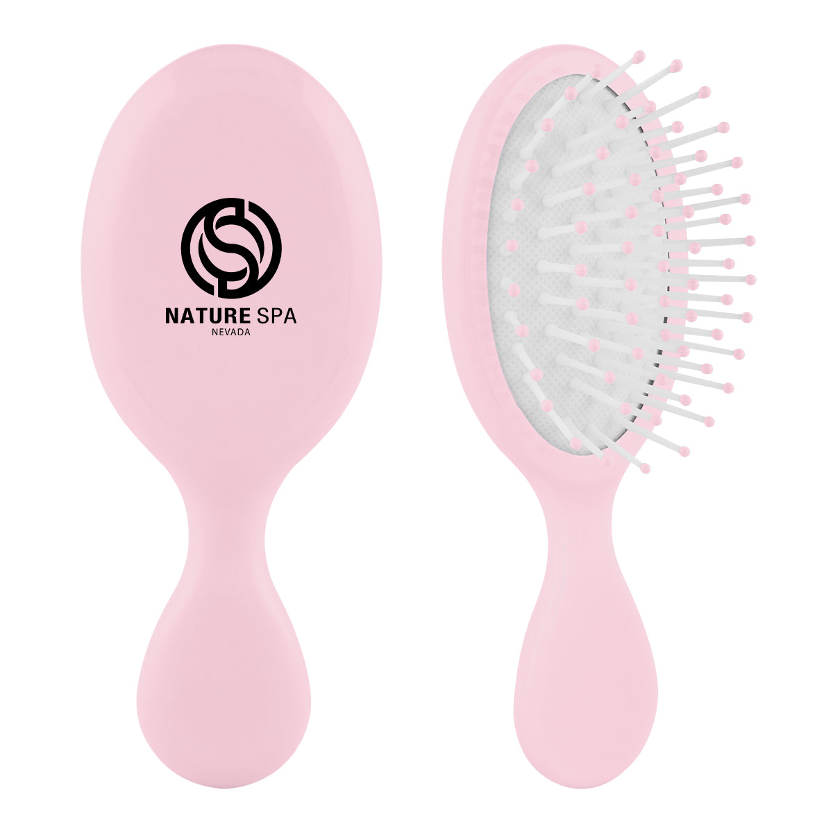 Hair Brush for Travel - Pink - Silk Screen