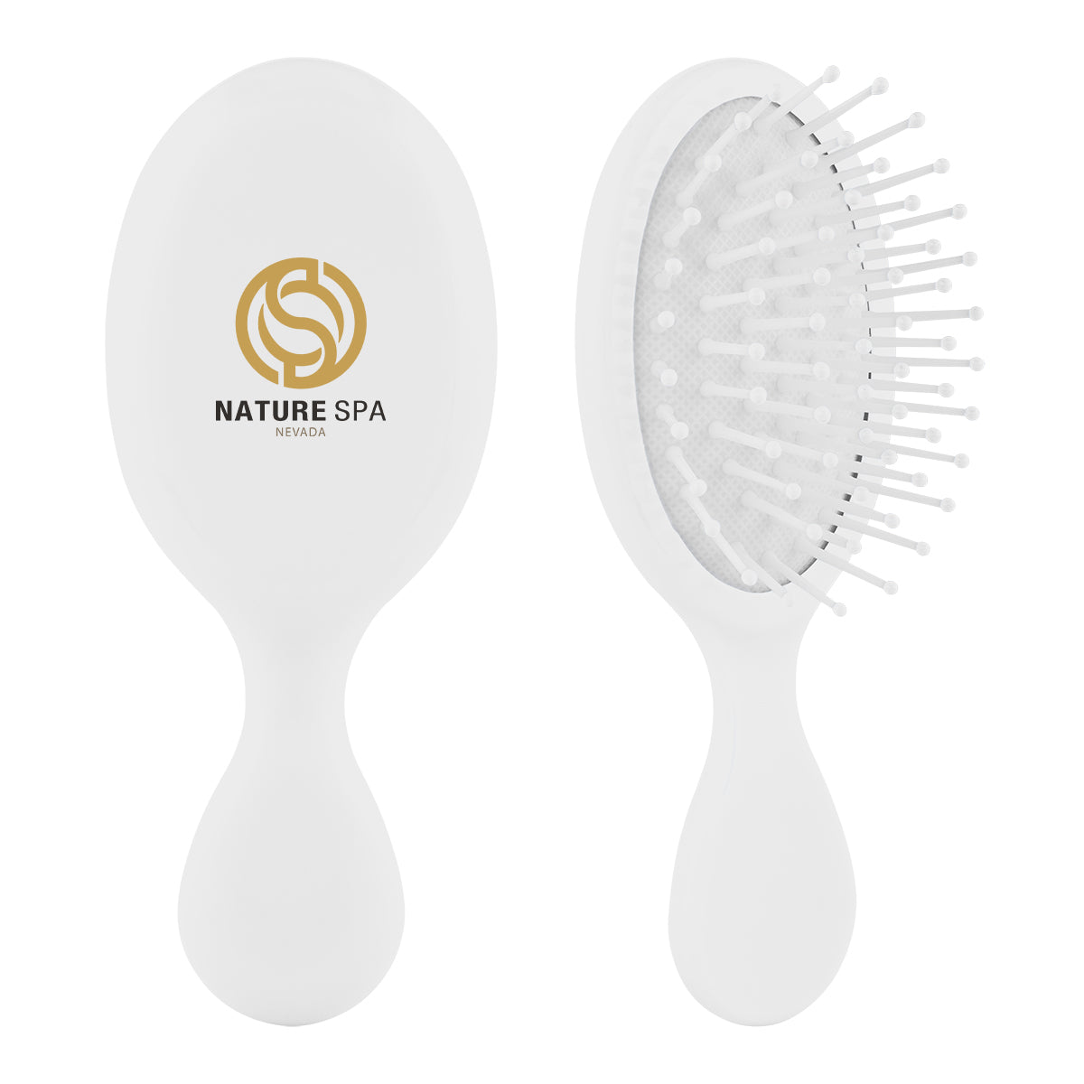 Hair Brush for Travel - White - Full Color
