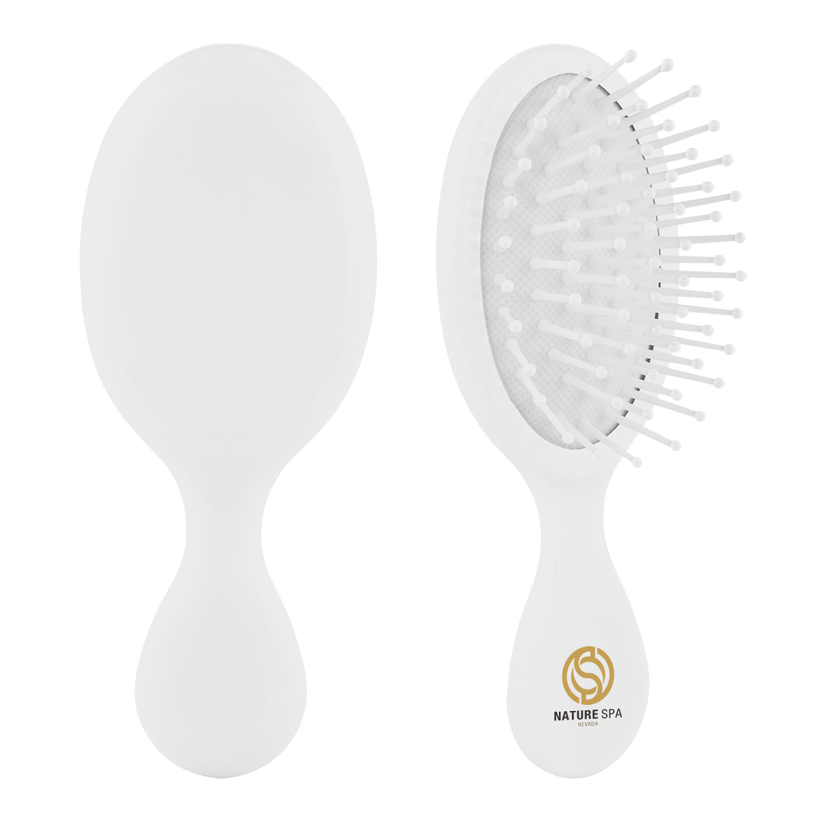 Hair Brush for Travel - White - Full Color