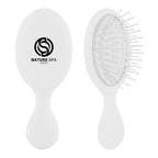 Hair Brush for Travel - White - Silk Screen