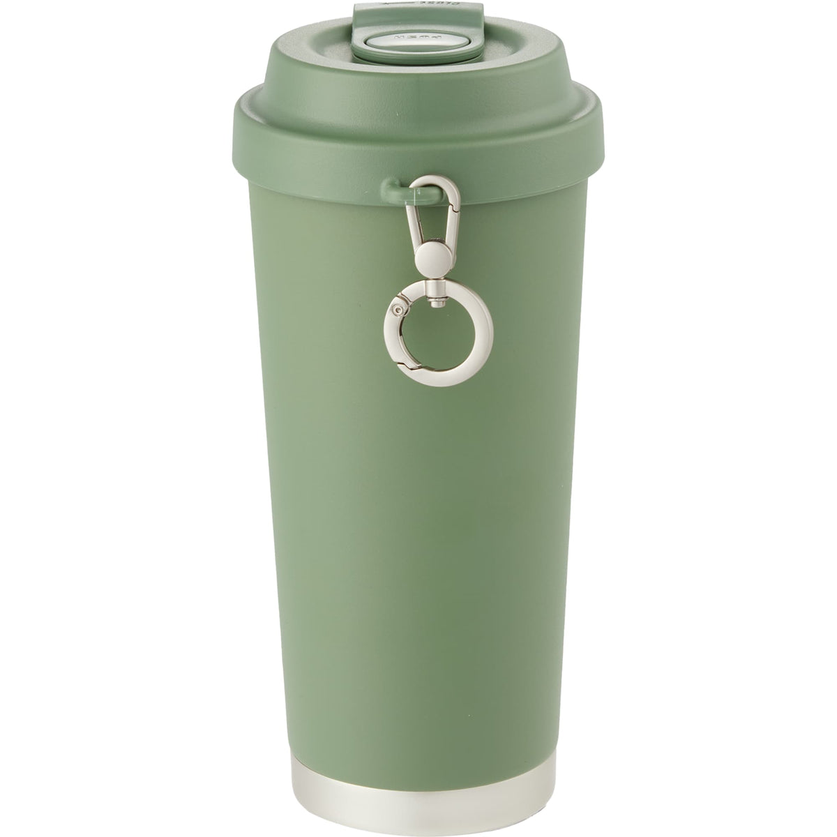 Haley Tumbler with Push-Button Lid and Carabiner, 16 oz Full Color - Juniper - Back