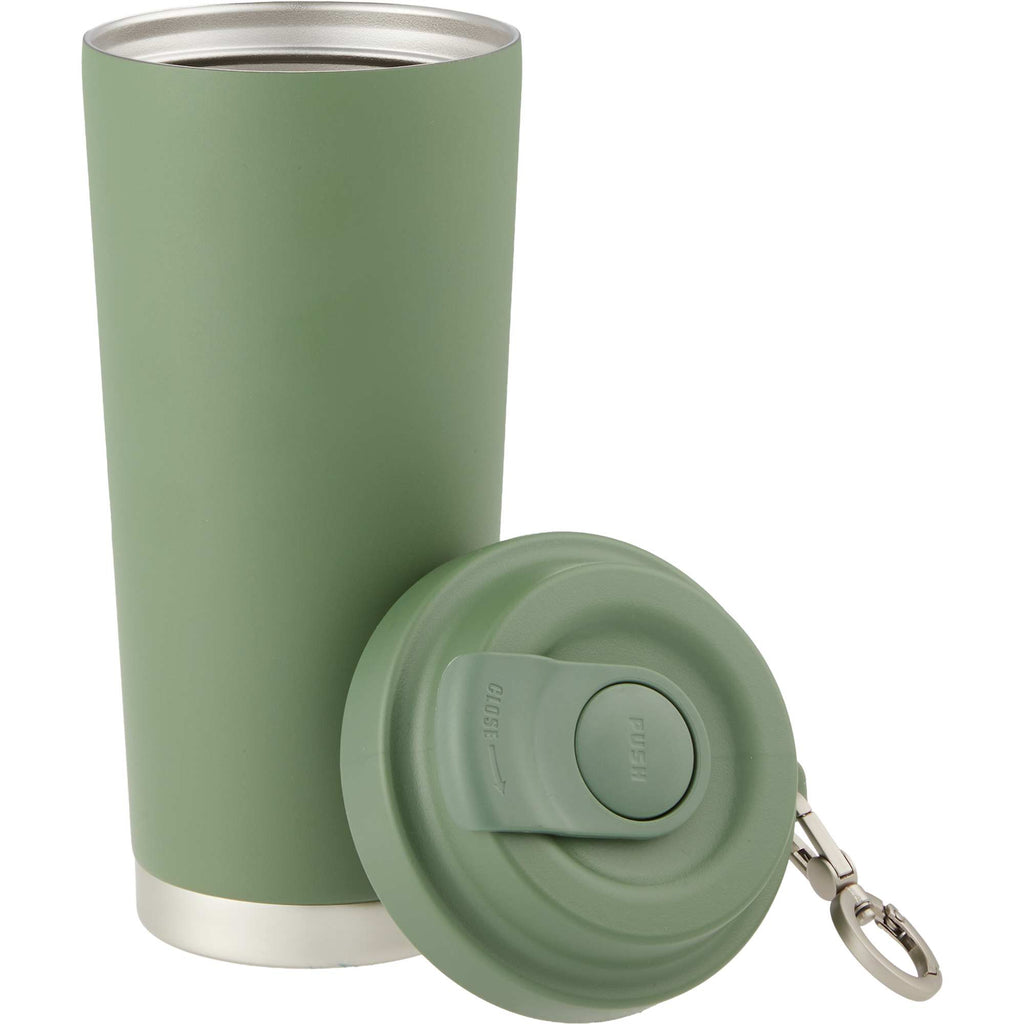 Haley Tumbler with Push-Button Lid and Carabiner, 16 oz Full Color - Juniper - Detail 2