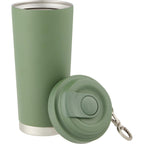 Haley Tumbler with Push-Button Lid and Carabiner, 16 oz Full Color - Juniper - Detail 2