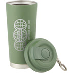 Haley Tumbler with Push-Button Lid and Carabiner, 16 oz Full Color - Juniper - Detail