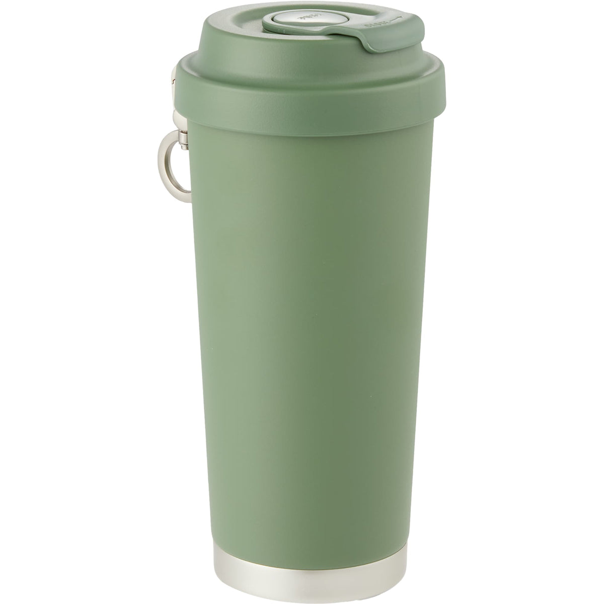 Haley Tumbler with Push-Button Lid and Carabiner, 16 oz Full Color - Juniper - Right Angle