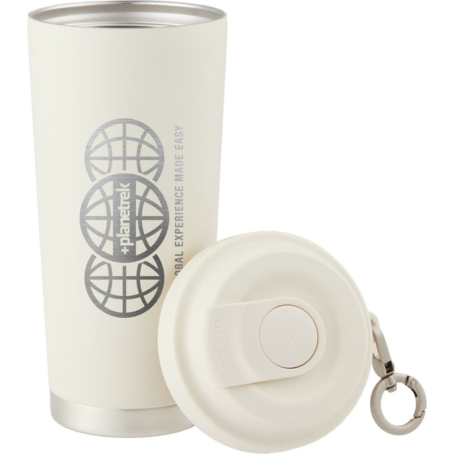 Haley Tumbler with Push-Button Lid and Carabiner, 16 oz Laser Engraving
