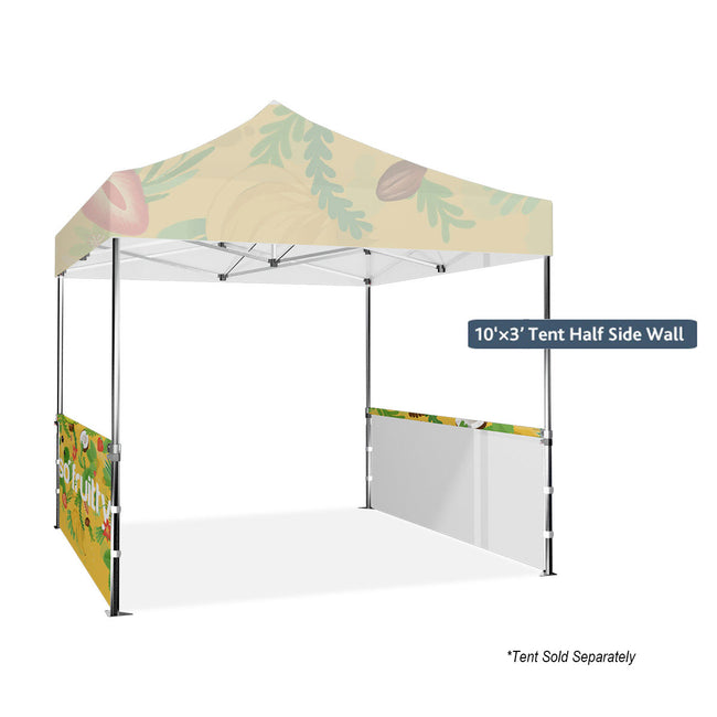 Half Tent Walls, 10 x 3 Foot, Set of Two