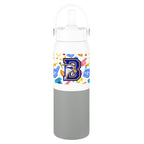Halftime Two-Tone Recycled Stainless Steel Bottle, 26 oz - Gray - Megabrite