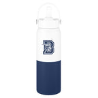 Halftime Two-Tone Recycled Stainless Steel Bottle, 26 oz - Navy - Silk Screen
