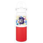 Halftime Two-Tone Recycled Stainless Steel Bottle, 26 oz - Red - Megabrite