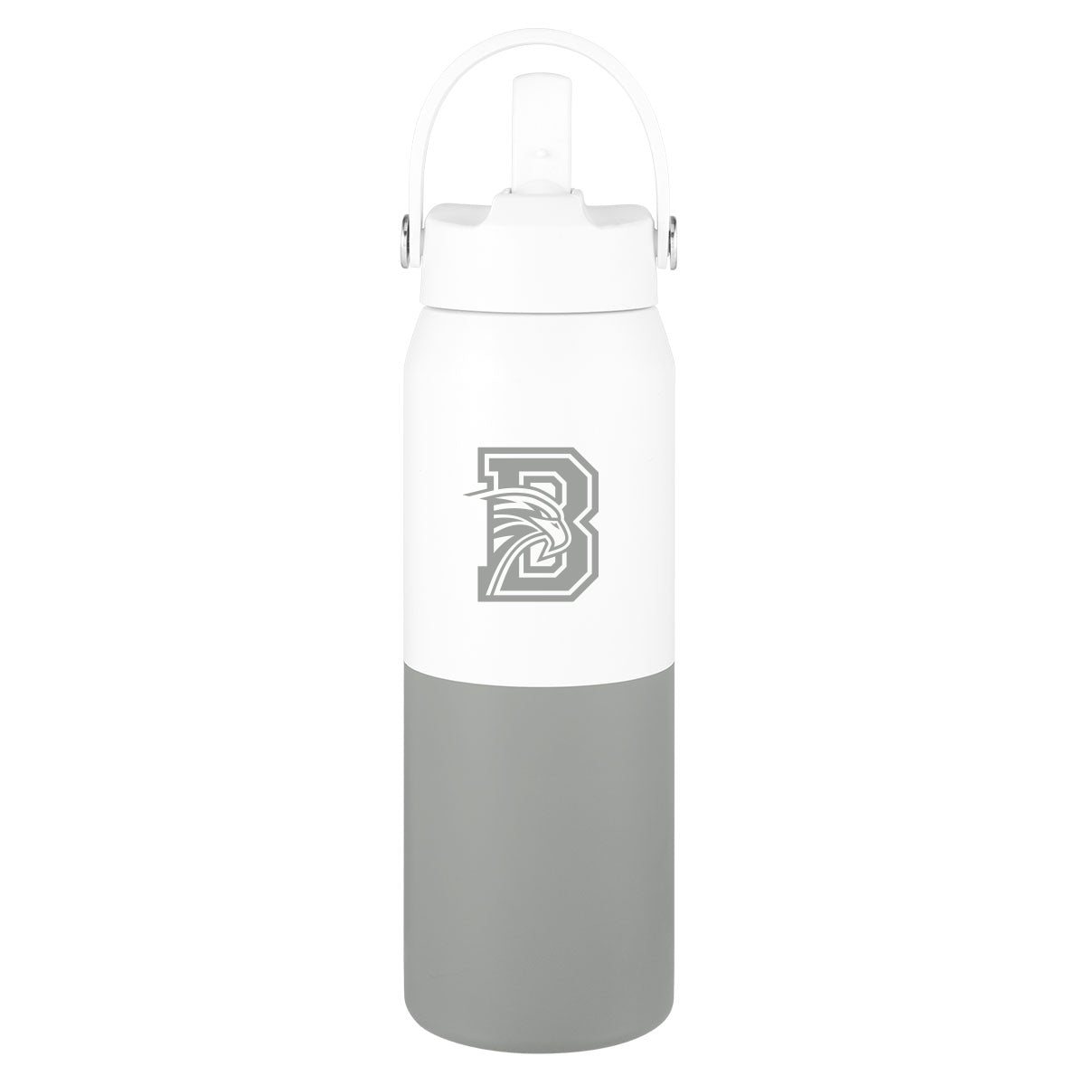 Halftime Two-Tone Recycled Stainless Steel Bottle, 26 oz - Silk Screen