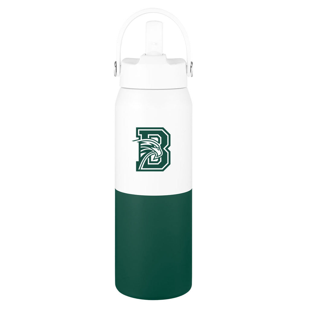 Halftime Two-Tone Recycled Stainless Steel Bottle, 26 oz - Silk Screen