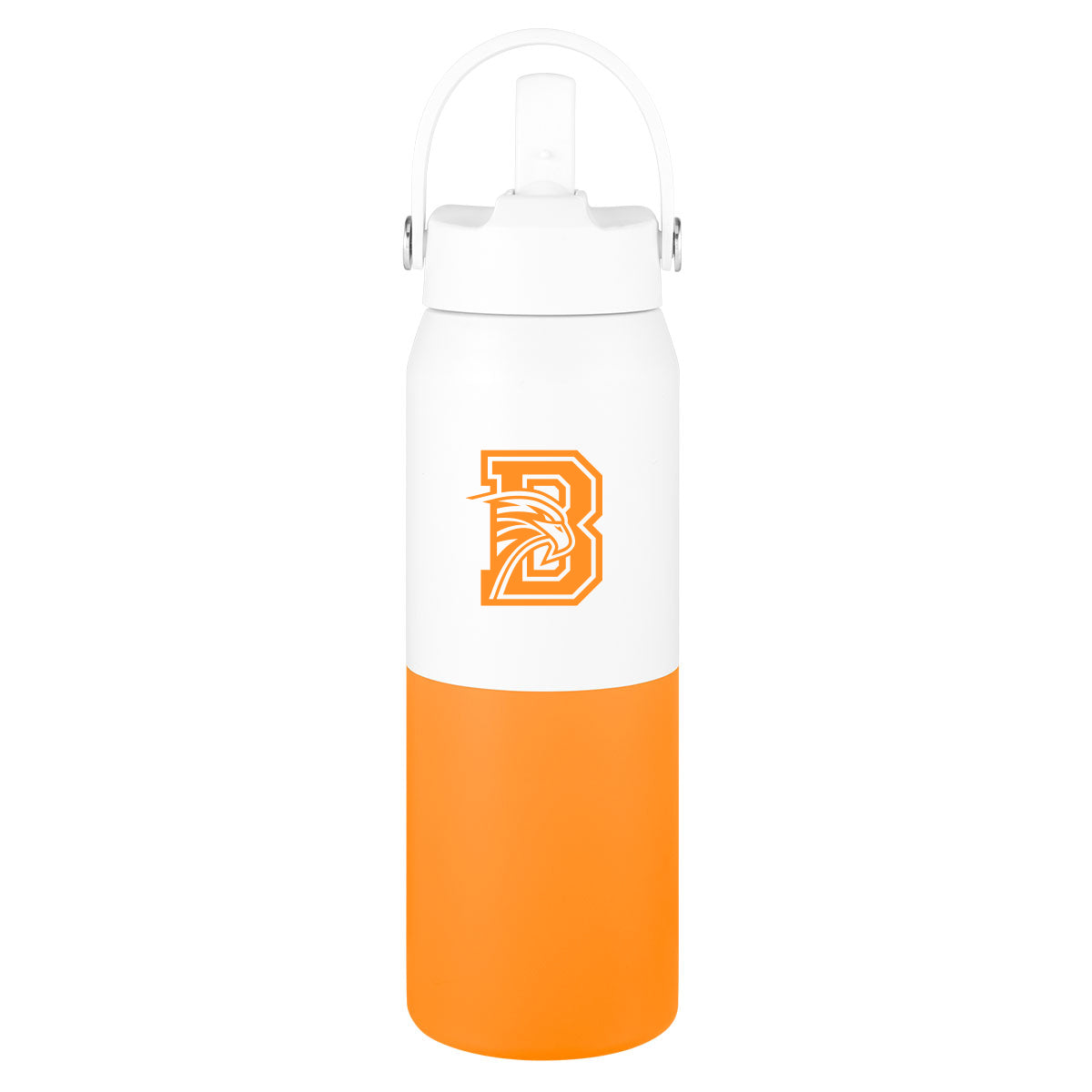 Halftime Two-Tone Recycled Stainless Steel Bottle, 26 oz - Silk Screen