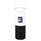 Halftime Two-Tone Recycled Stainless Steel Bottle, 26 oz - White with Black - Colorbrite