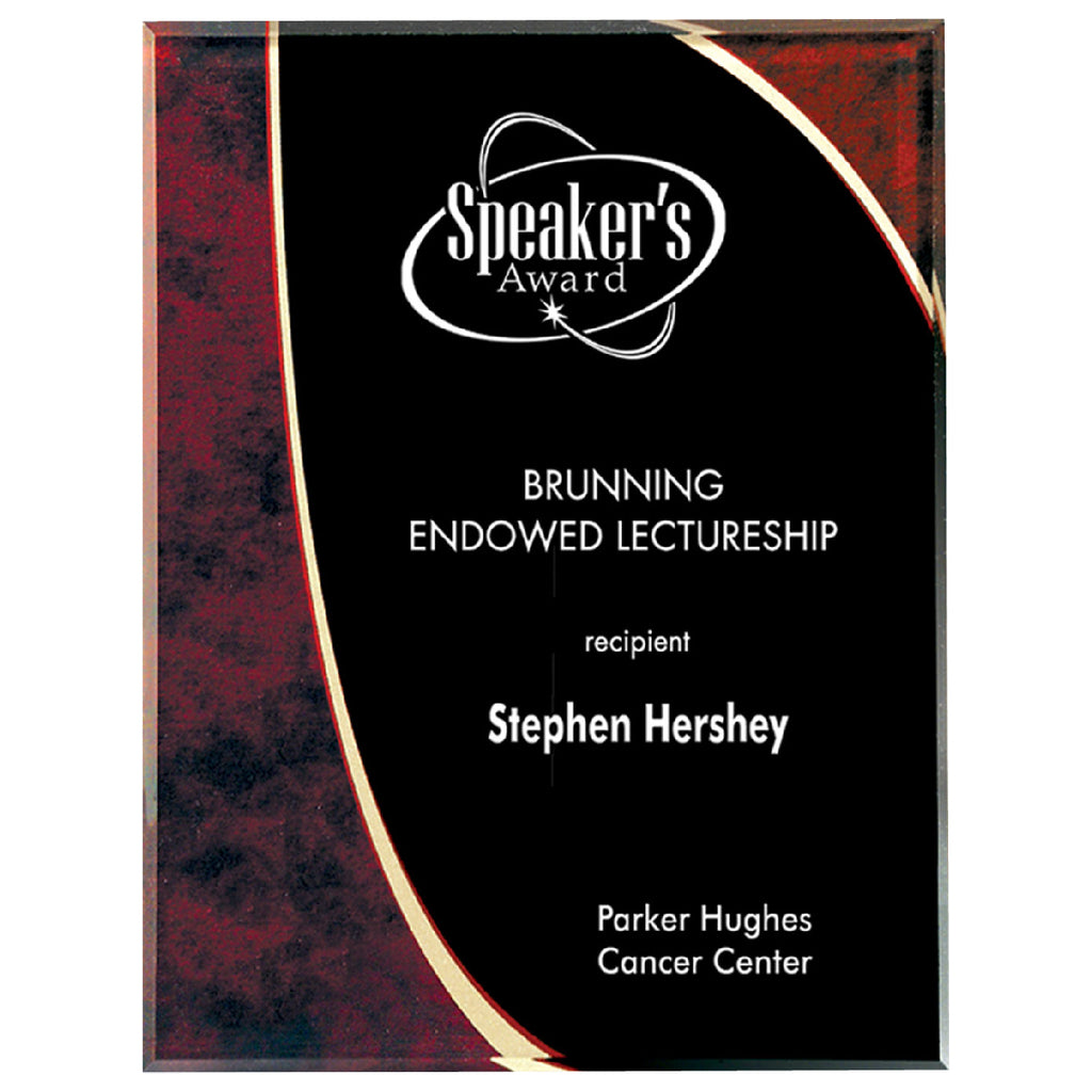 Halley Plaque, Medium - Red - Laser