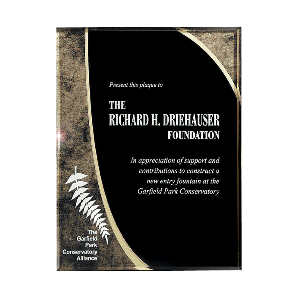 Halley Plaque, Small - Gold - Laser