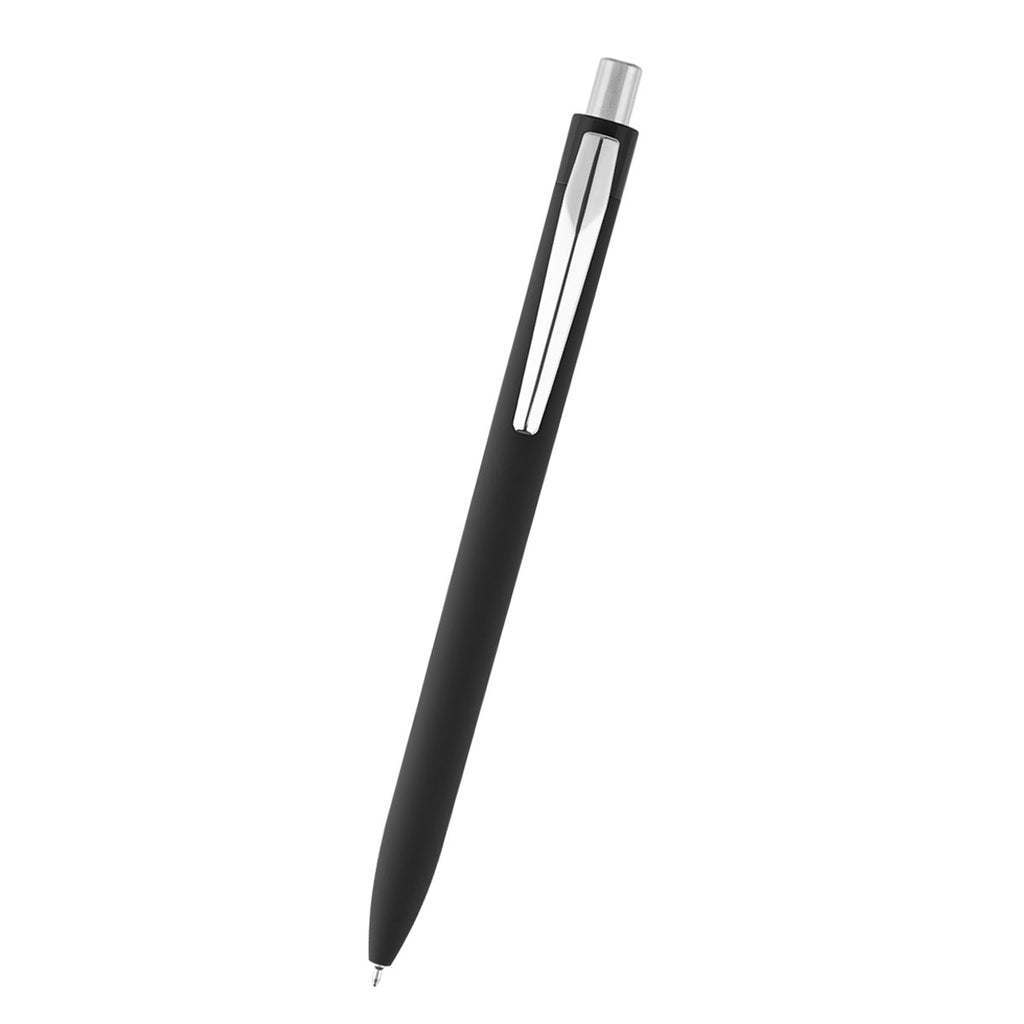 Hampton Sleek Write Pen in Recycled ABS - Black - Front