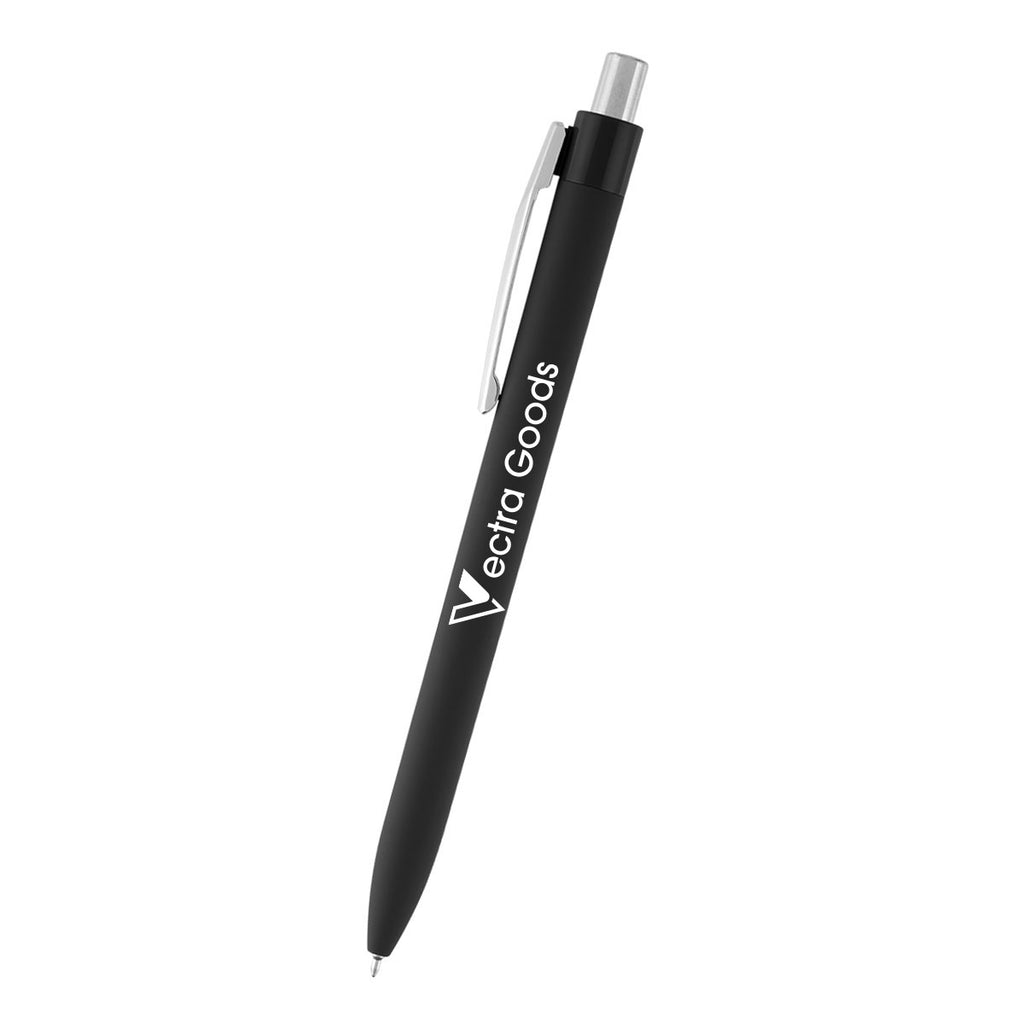 Hampton Sleek Write Pen in Recycled ABS - Black - Silk Screen
