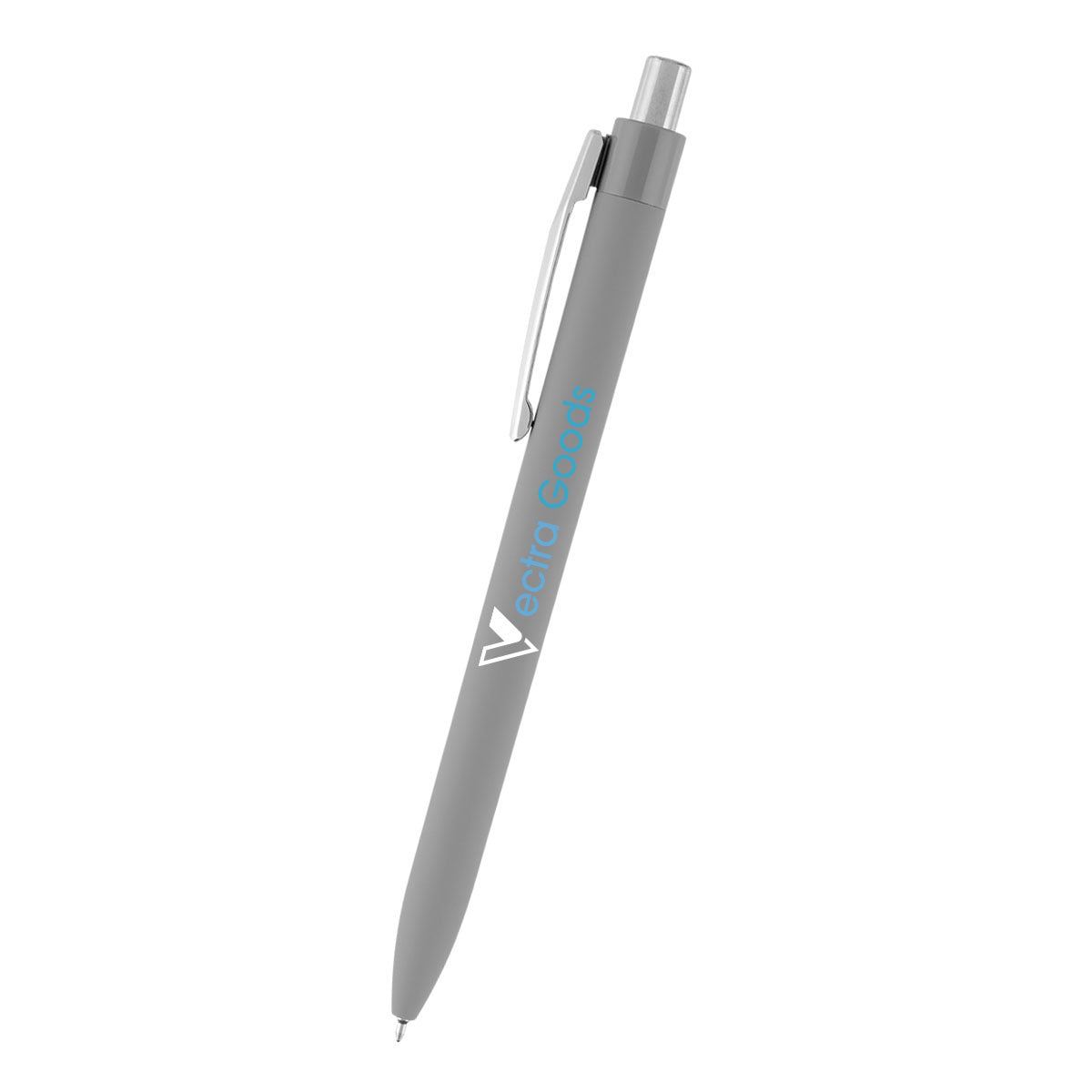 Hampton Sleek Write Pen in Recycled ABS - Gray - Full Color