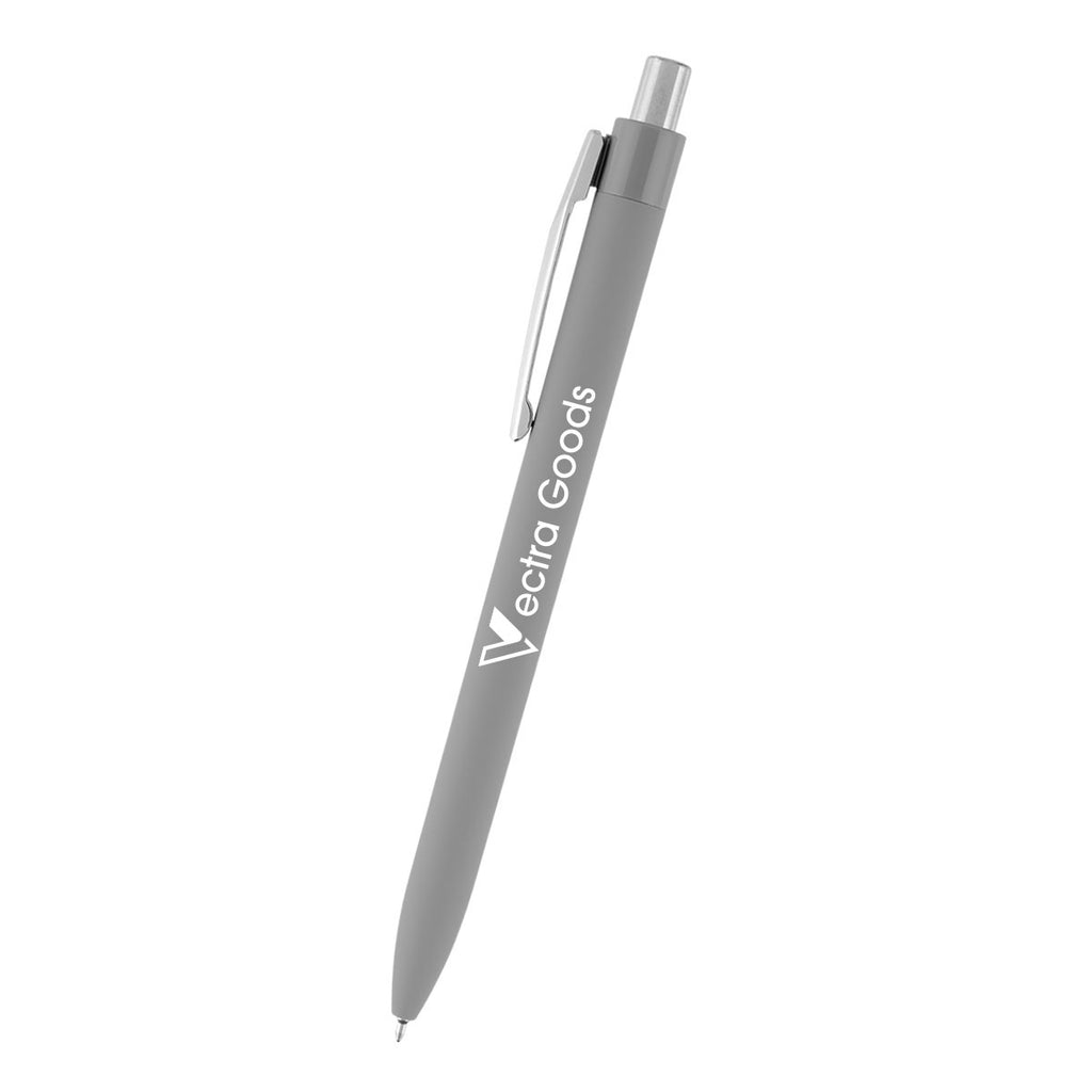 Hampton Sleek Write Pen in Recycled ABS - Gray - Silk Screen