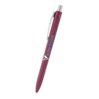 Hampton Sleek Write Pen in Recycled ABS - Maroon - Full Color