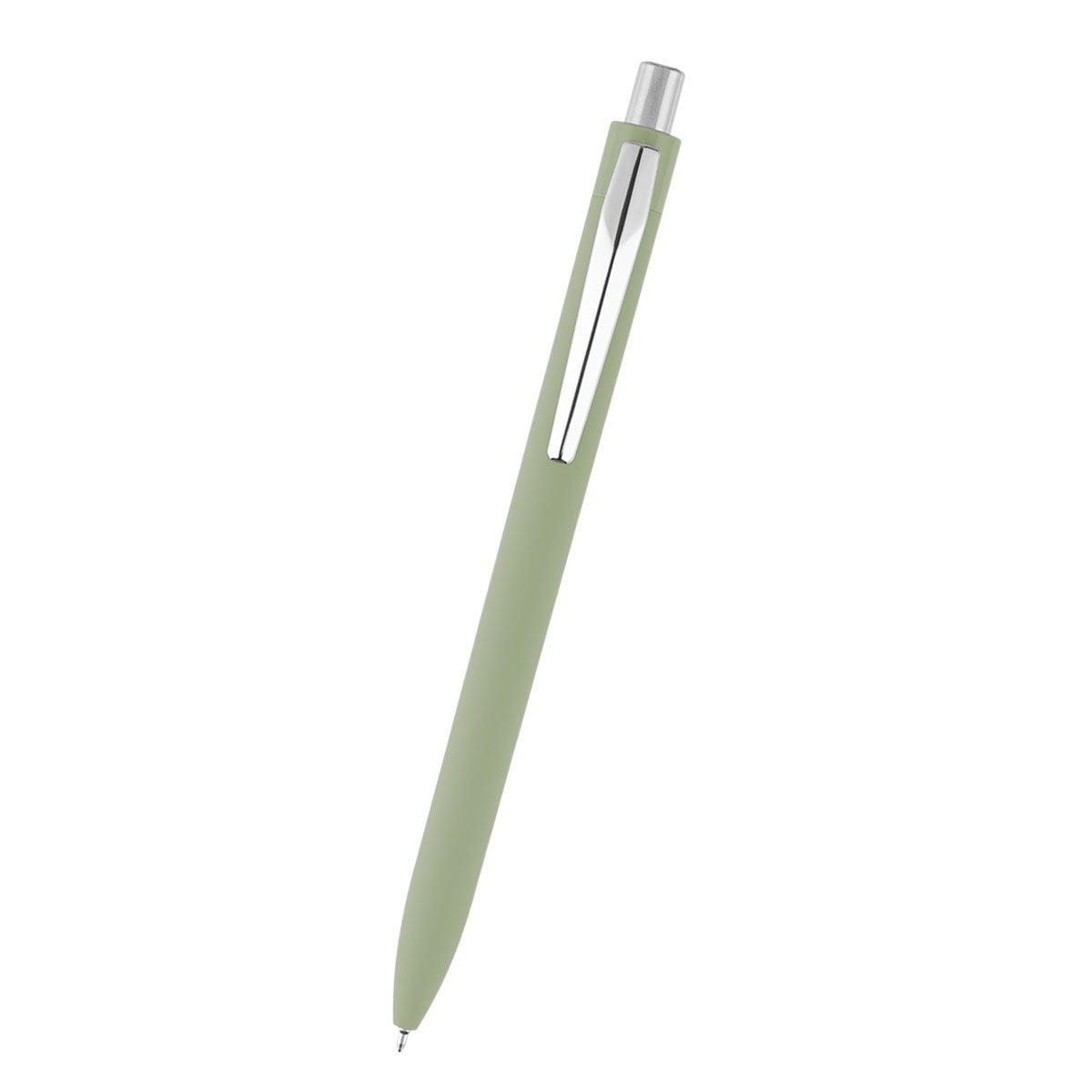 Hampton Sleek Write Pen in Recycled ABS - Olive - Front