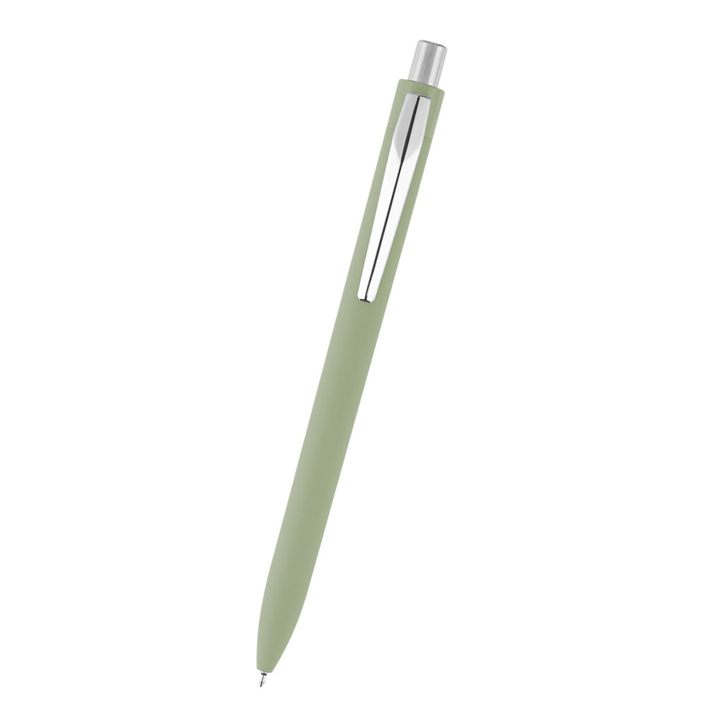 Hampton Sleek Write Pen in Recycled ABS - Olive - Front