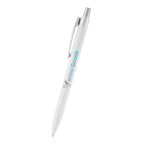Hampton Sleek Write Pen in Recycled ABS - White - Full Color