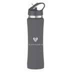 Hampton Stainless Steel Bottle, 25 oz - Gray - Silk Screen