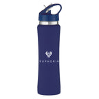 Hampton Stainless Steel Bottle, 25 oz - Navy - Silk Screen