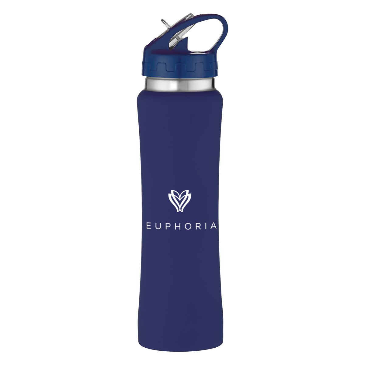Hampton Stainless Steel Bottle, 25 oz - Navy - Silk Screen