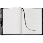 Hampton Stitched Journal with Locking Closure, 7.5 x 9.5 Inches - White - Photo